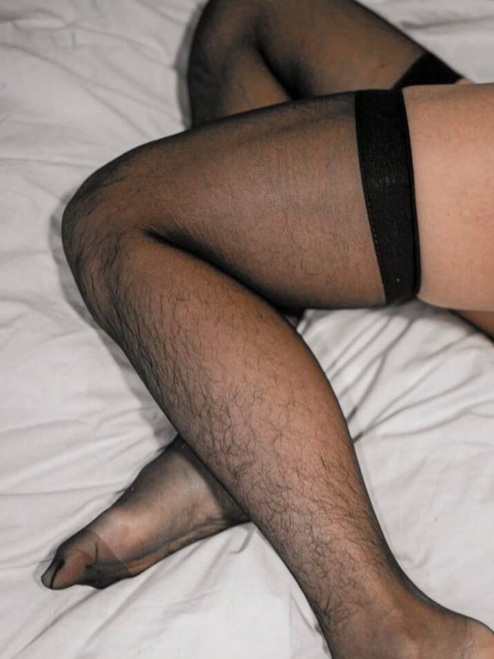 THEPAIR Black Thigh Stocking Sheer Opaque Over-The-Knee Transparent Ultra-Thin Socks